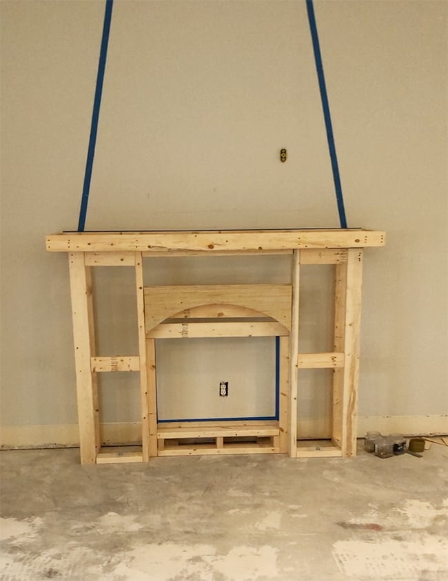 building a frame for an electric fireplace