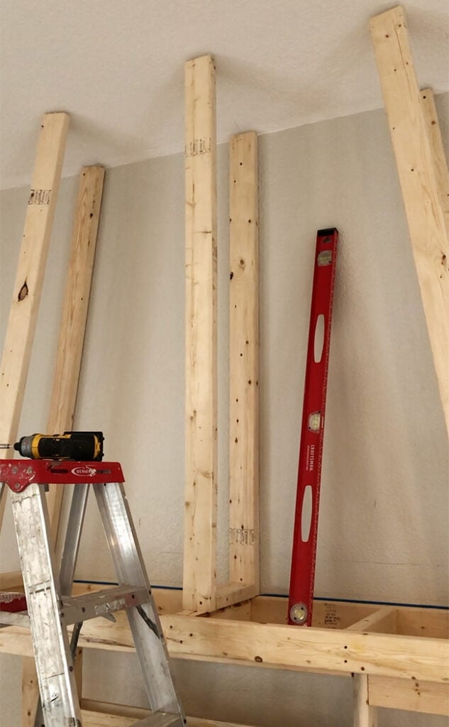 building a frame for an electric fireplace