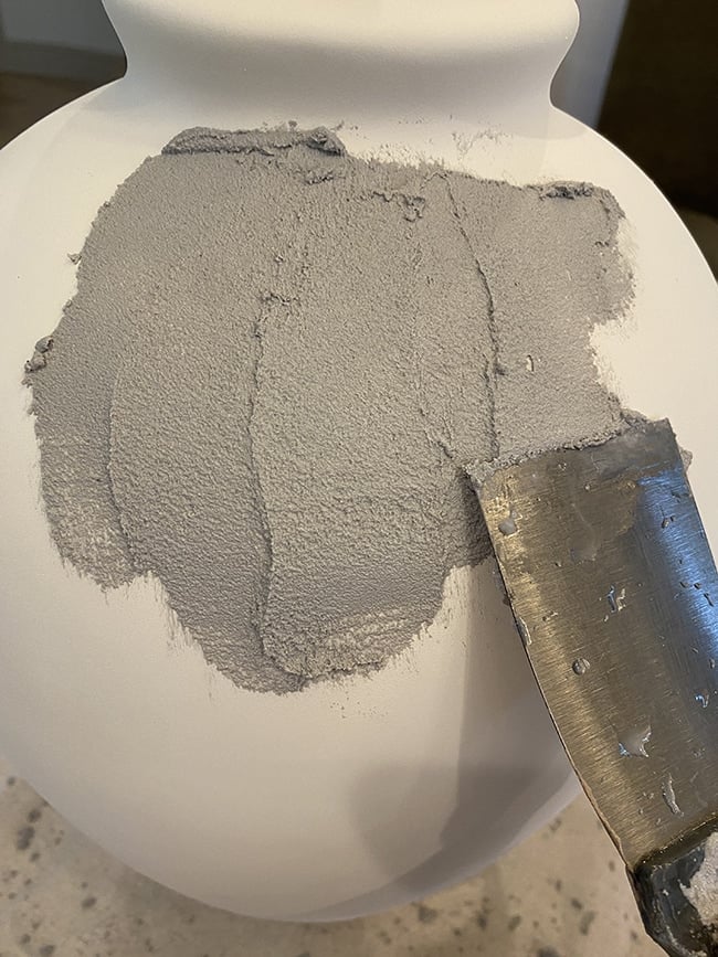 diy concrete lamp tutorial