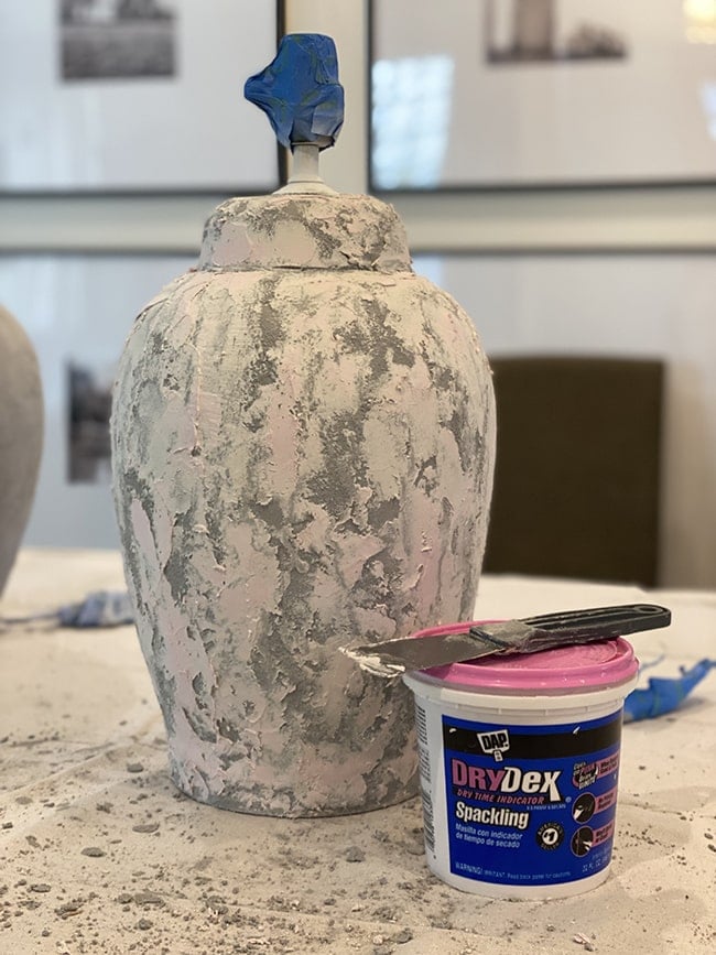 diy cement lamp makeover