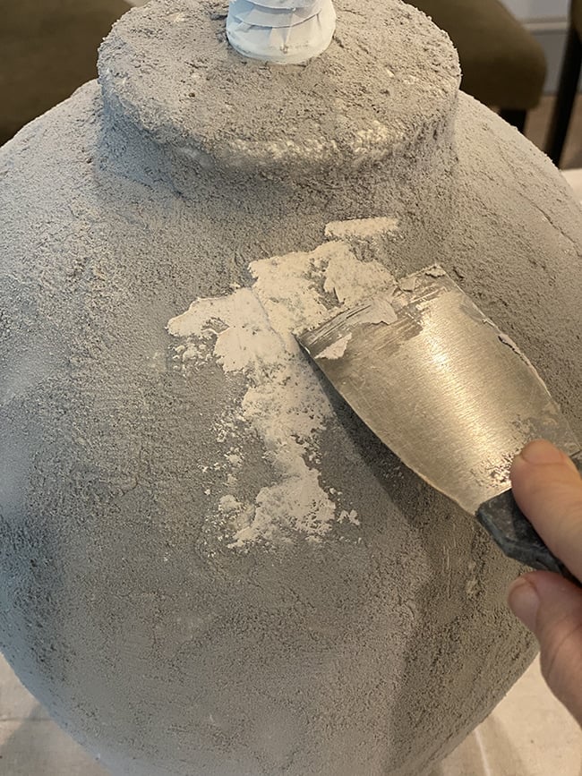 diy cement lamp tutorial