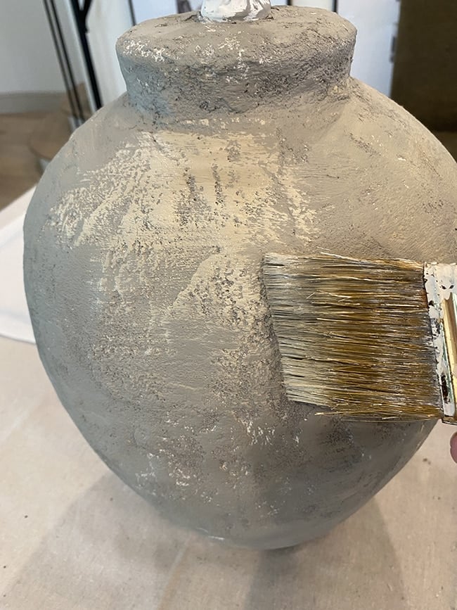 diy cement lamp makeover