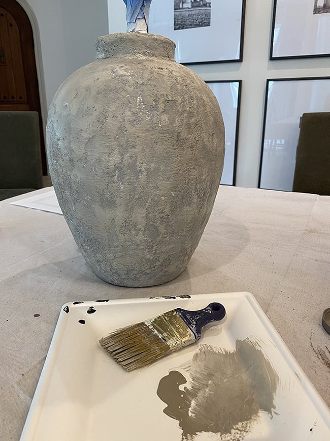 how to make a cement lamp