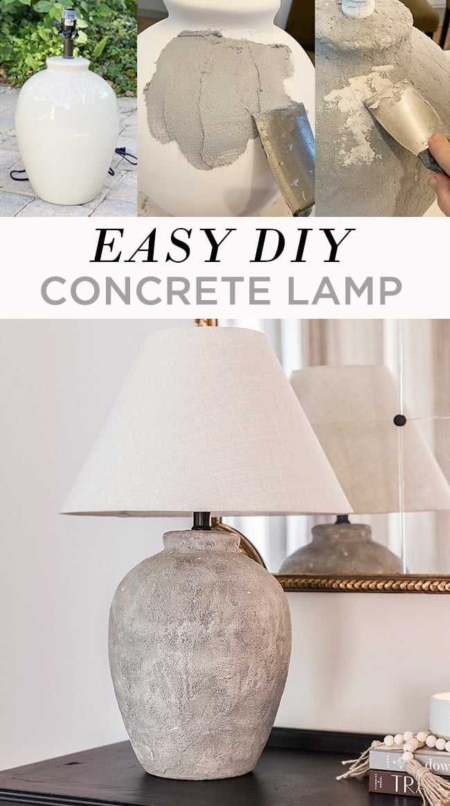 DIY Concrete Lamp - Jenna Sue Design