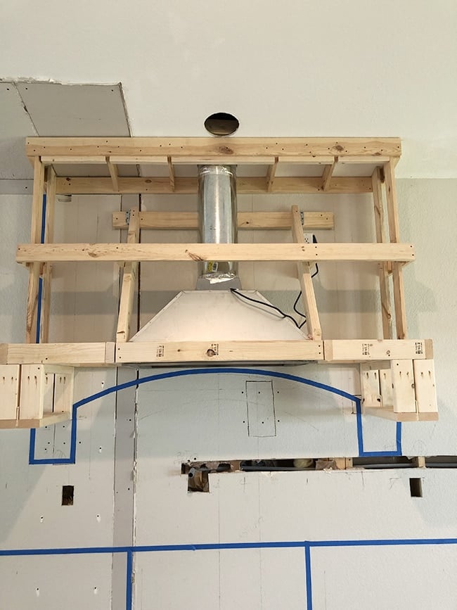 diy range hood tutorial