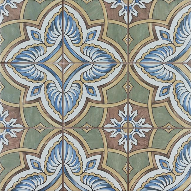 painted spanish tile