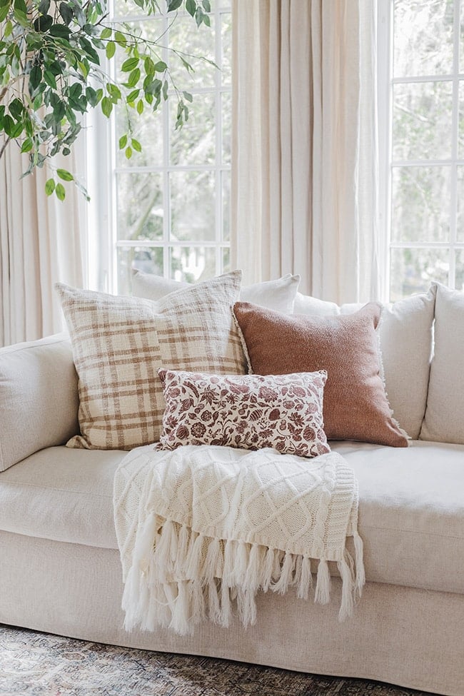 Fall Throw Pillow + Blanket Roundup - Jenna Sue Design