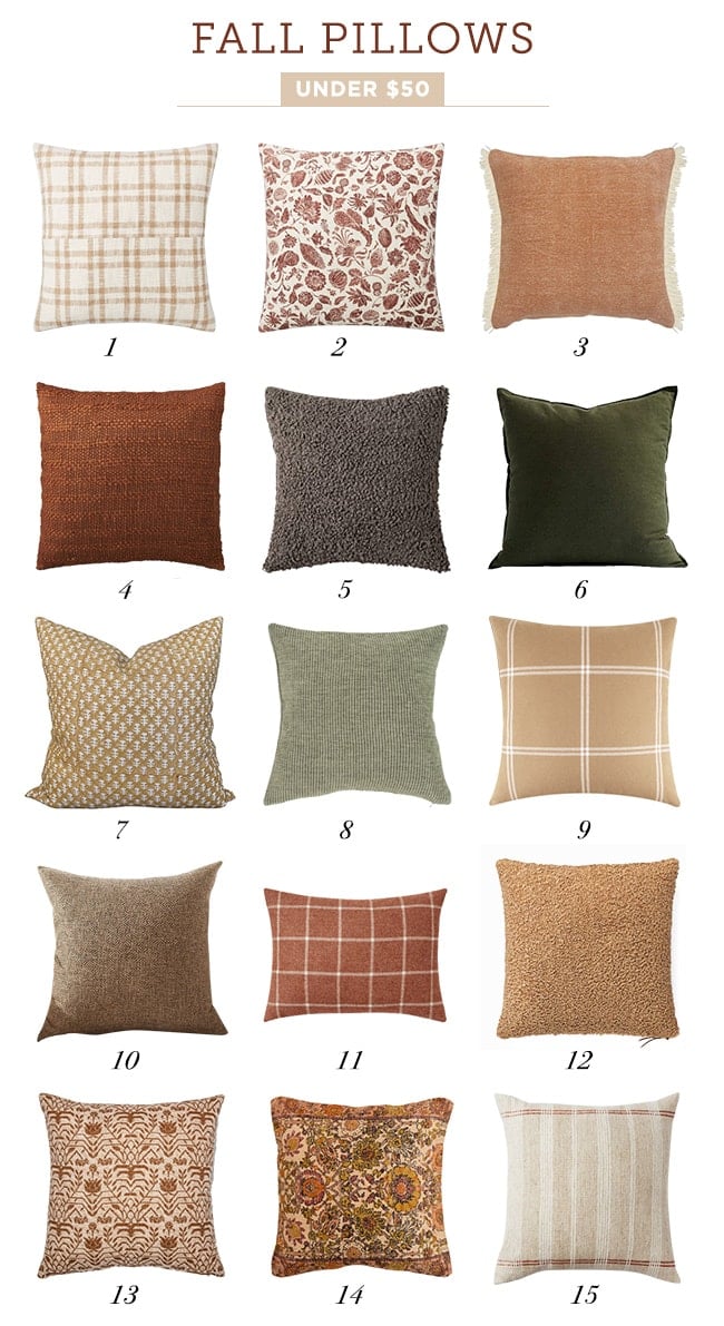 Cheap fall throw pillow covers sale