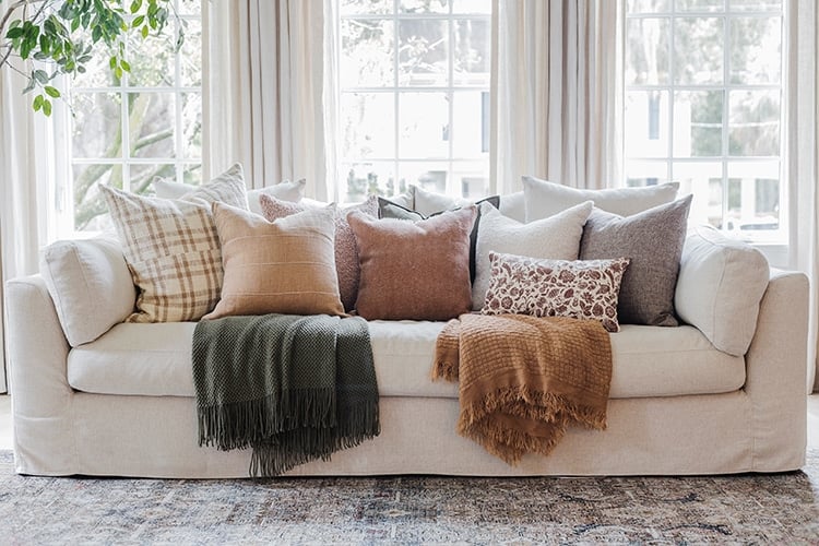 Cozy Throw Pillow & Blanket Combos We Love from Our Fall Collection