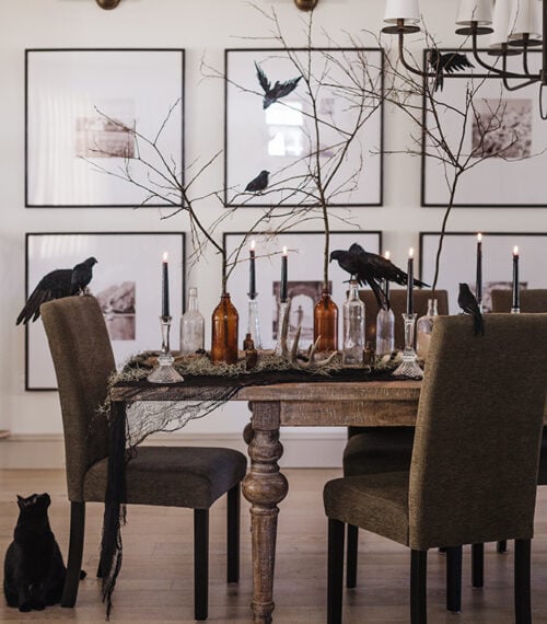 spooky chic halloween decor