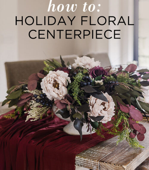 holiday floral centerpiece