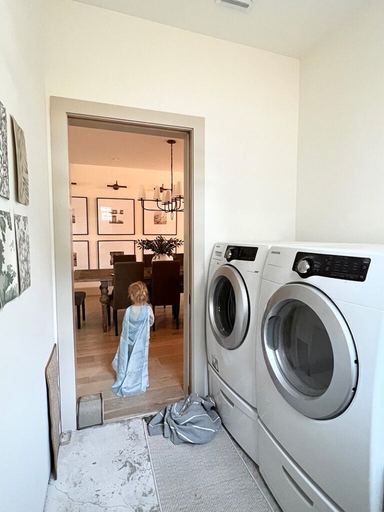 small laundry room before