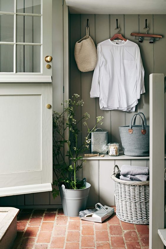 neutral mud room