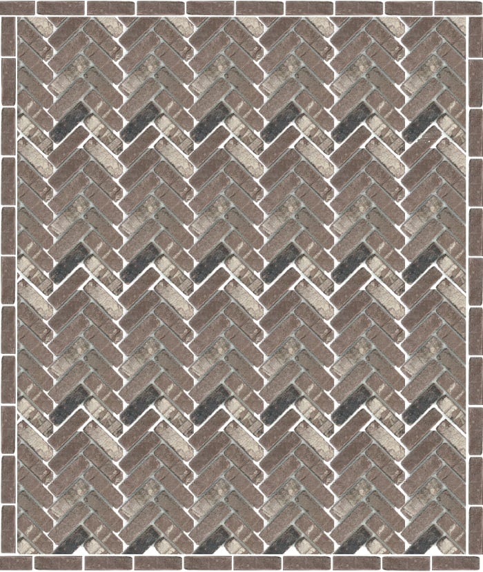 herringbone brick floor pattern
