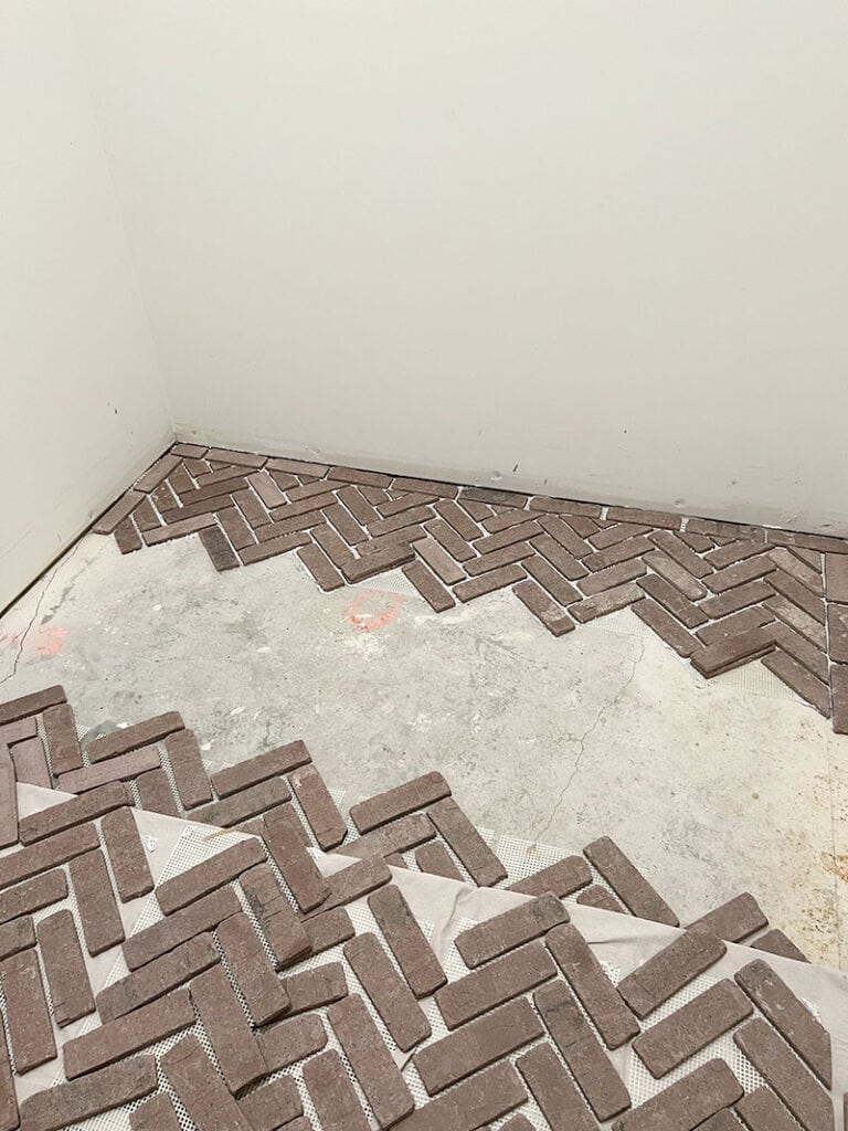 herringbone brick flat tutorial