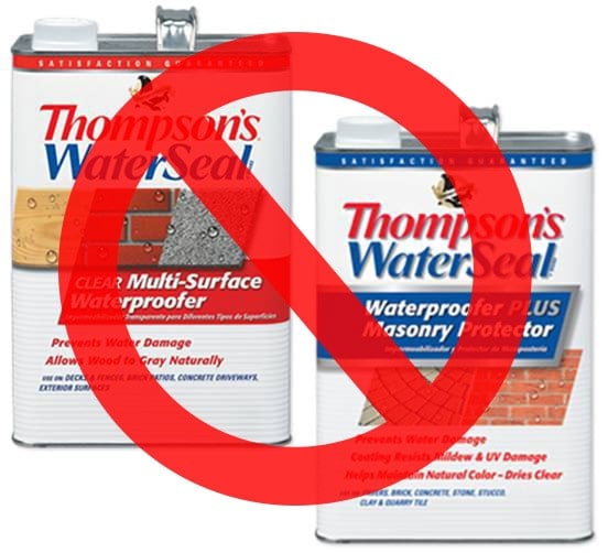 dont use thompsons waterseal indoors