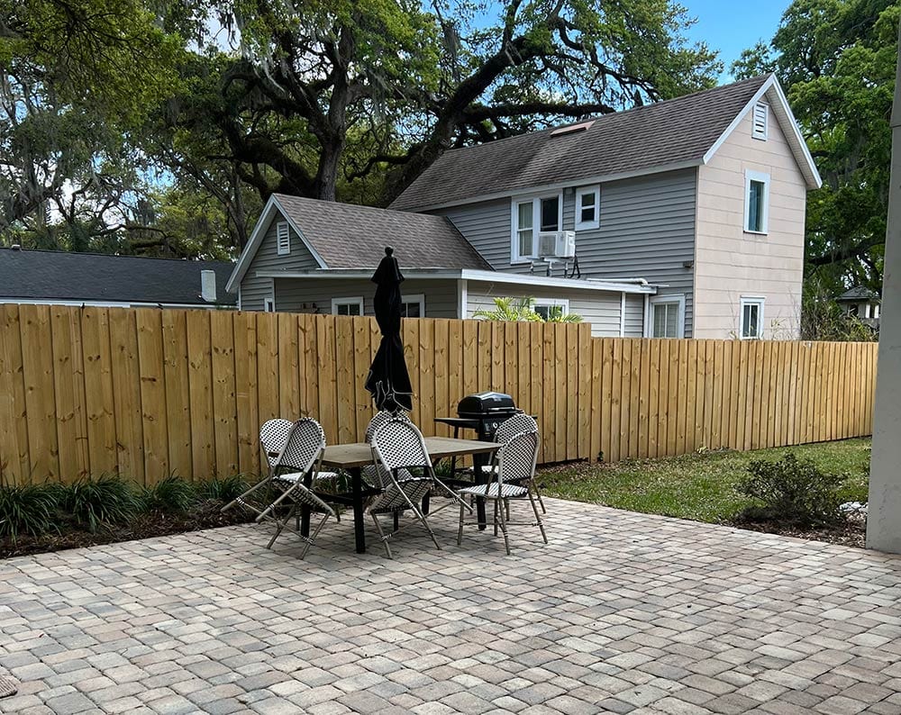 board on board fence installation