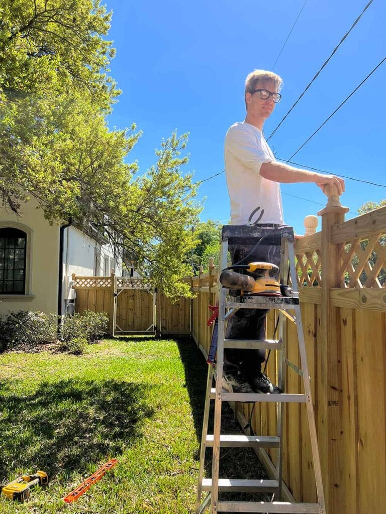 installing fence post caps and finials