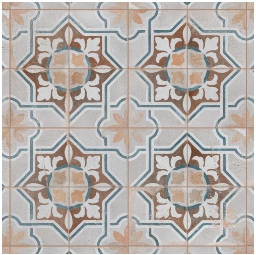 ceramic patterned floor tile