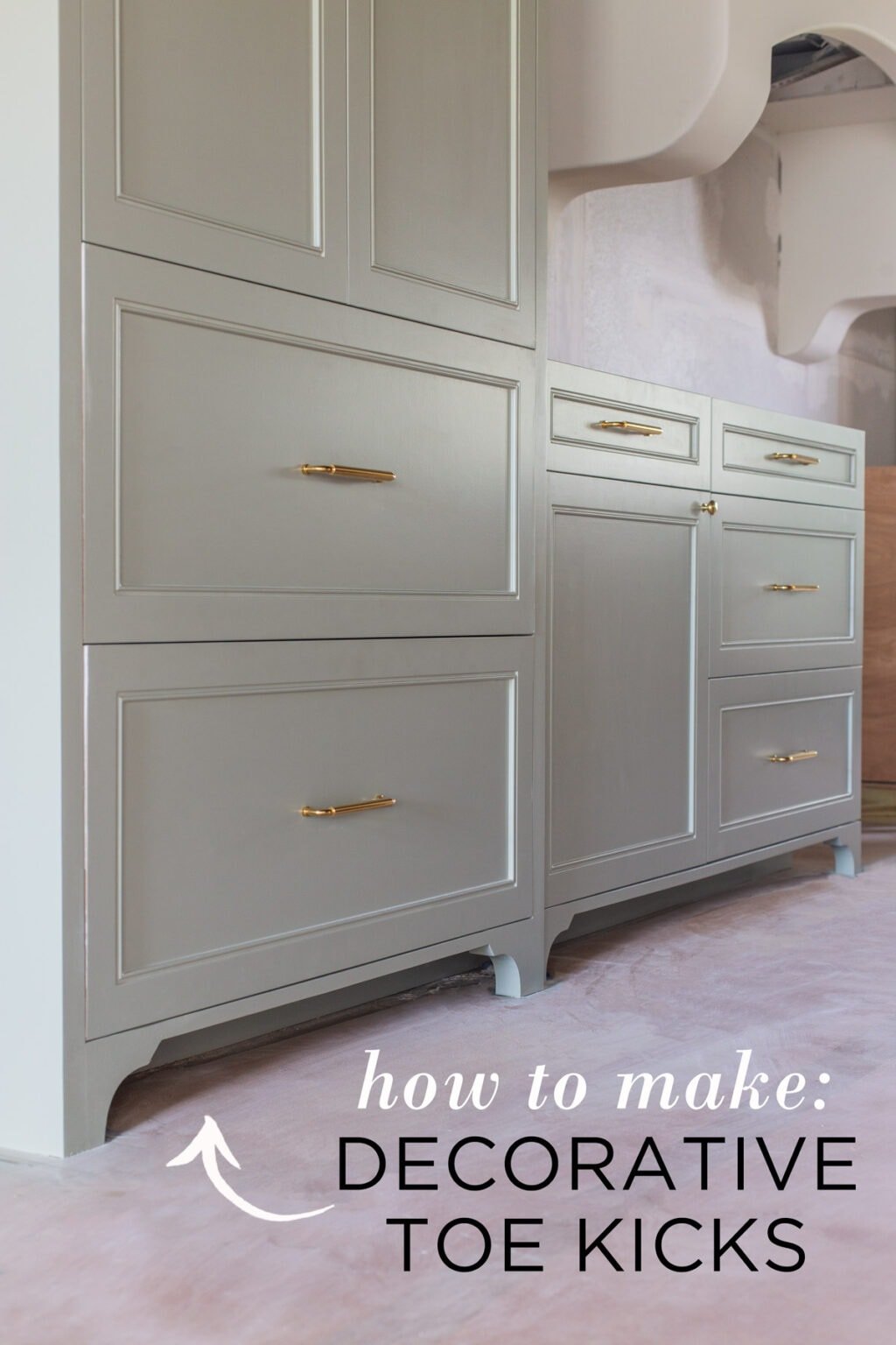 How to Add Decorative Toe Kicks to your Kitchen Jenna Sue Design