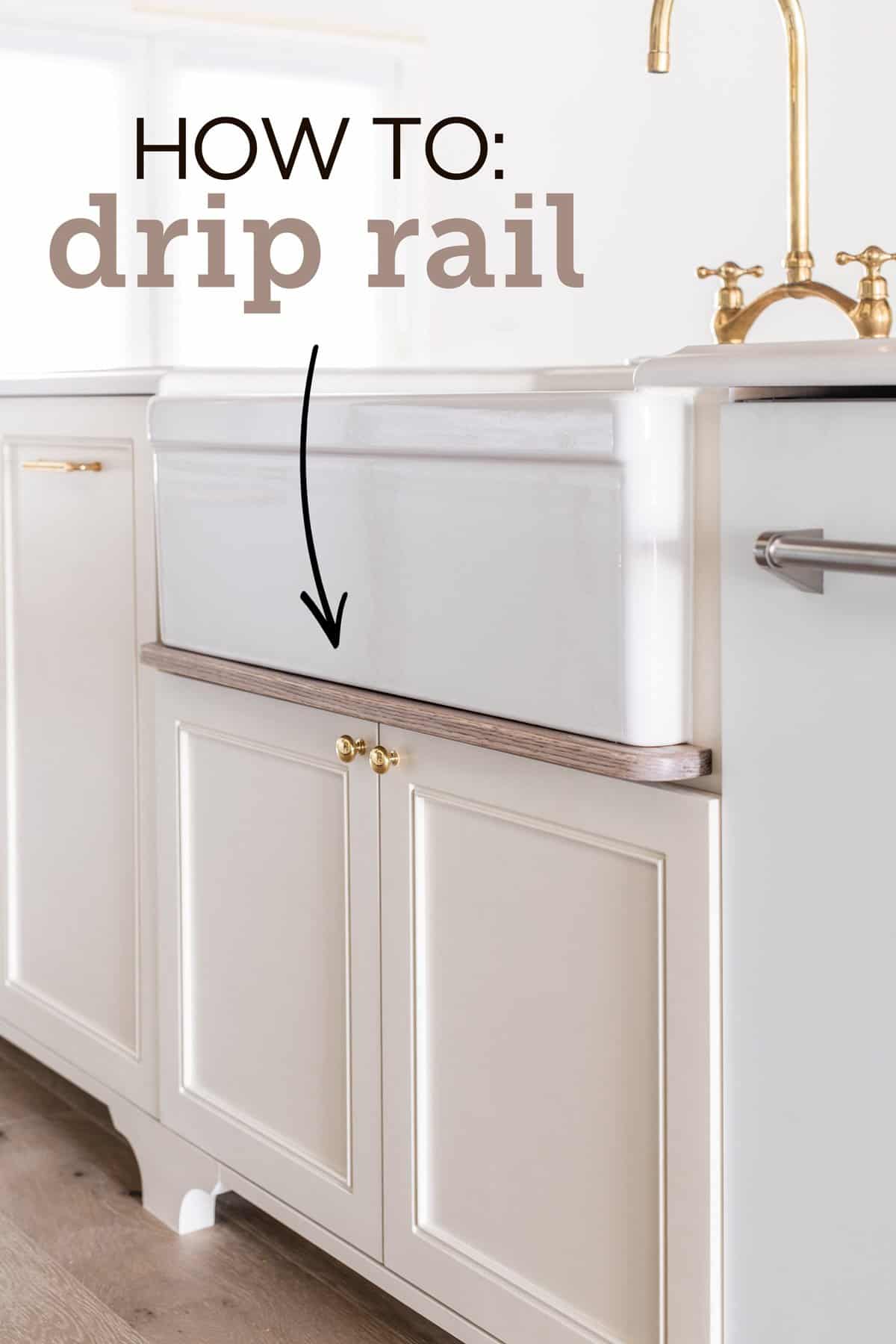 How to Make a Sink Drip Rail - Jenna Sue Design