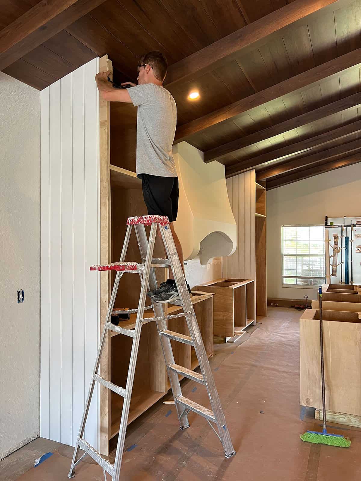 installing shiplap cover panel