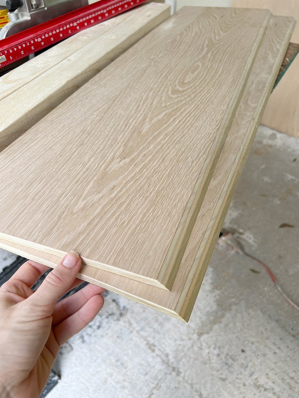 1/2" white oak plywood
