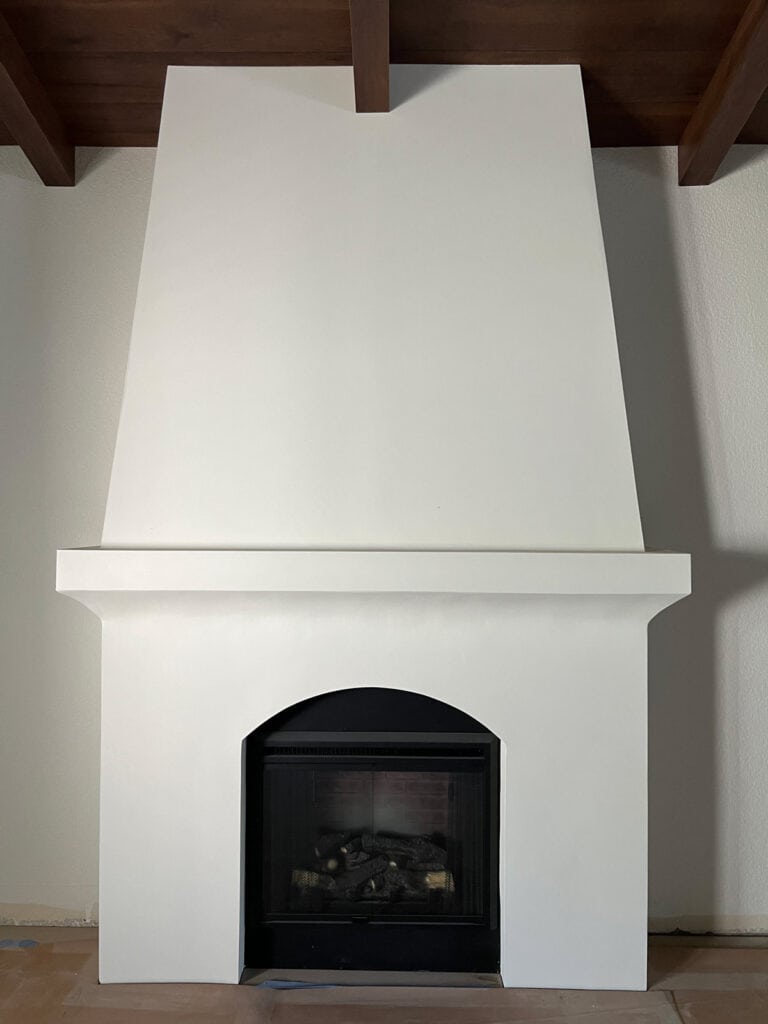 DIY Plaster Fireplace Jenna Sue Design