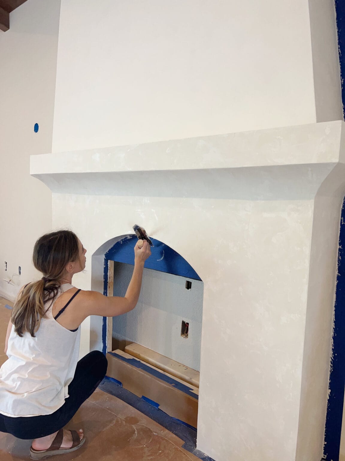DIY Plaster Fireplace Jenna Sue Design