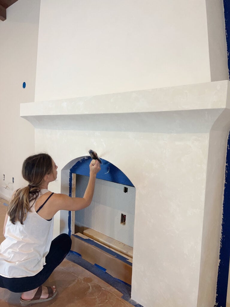 DIY Plaster Fireplace Jenna Sue Design