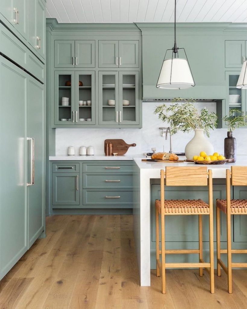 40+ Sage Green Kitchen Cabinets (with Paint Colors!) - Jenna Sue