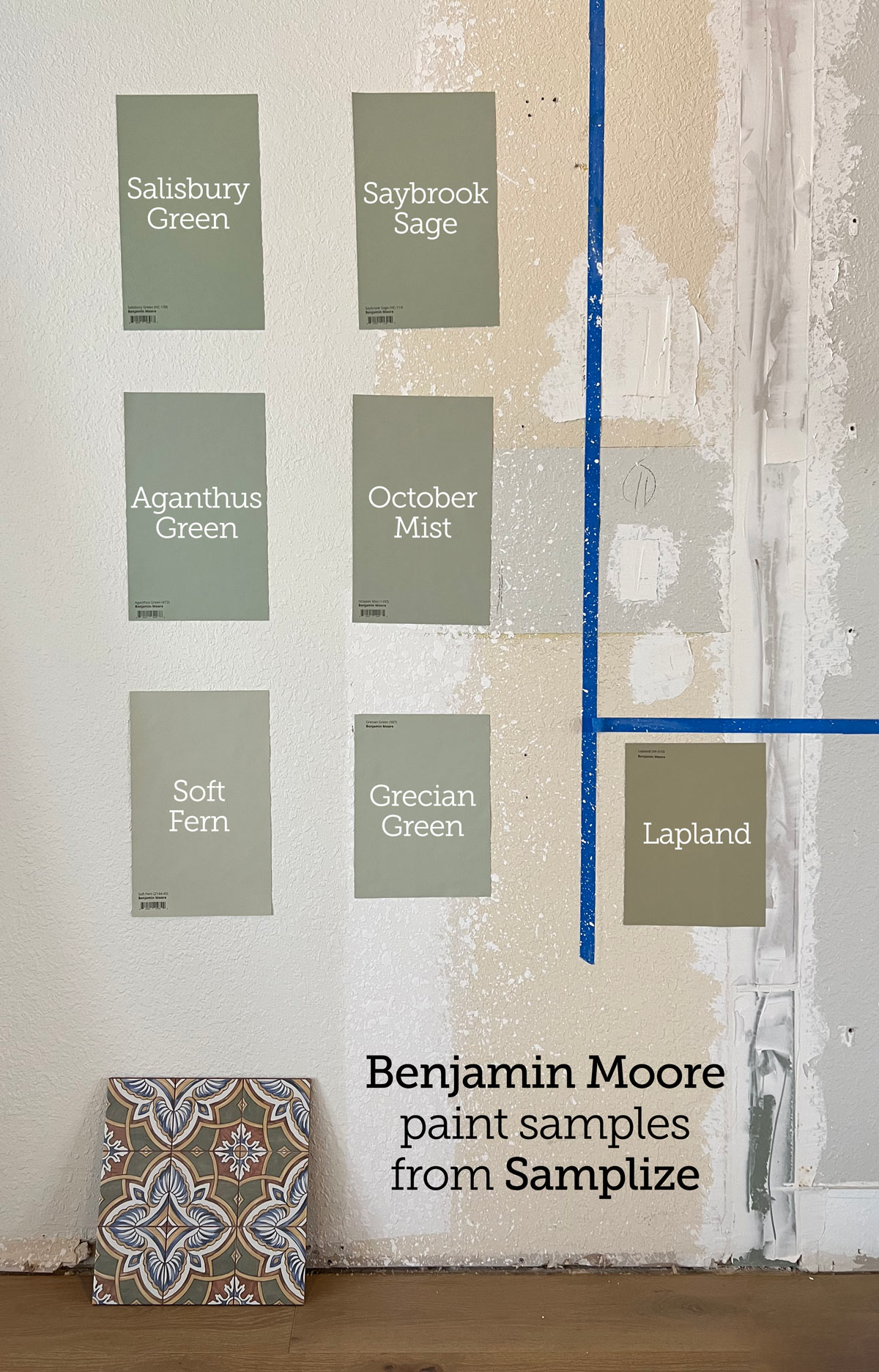 benjamin moore paint samples from Samplize