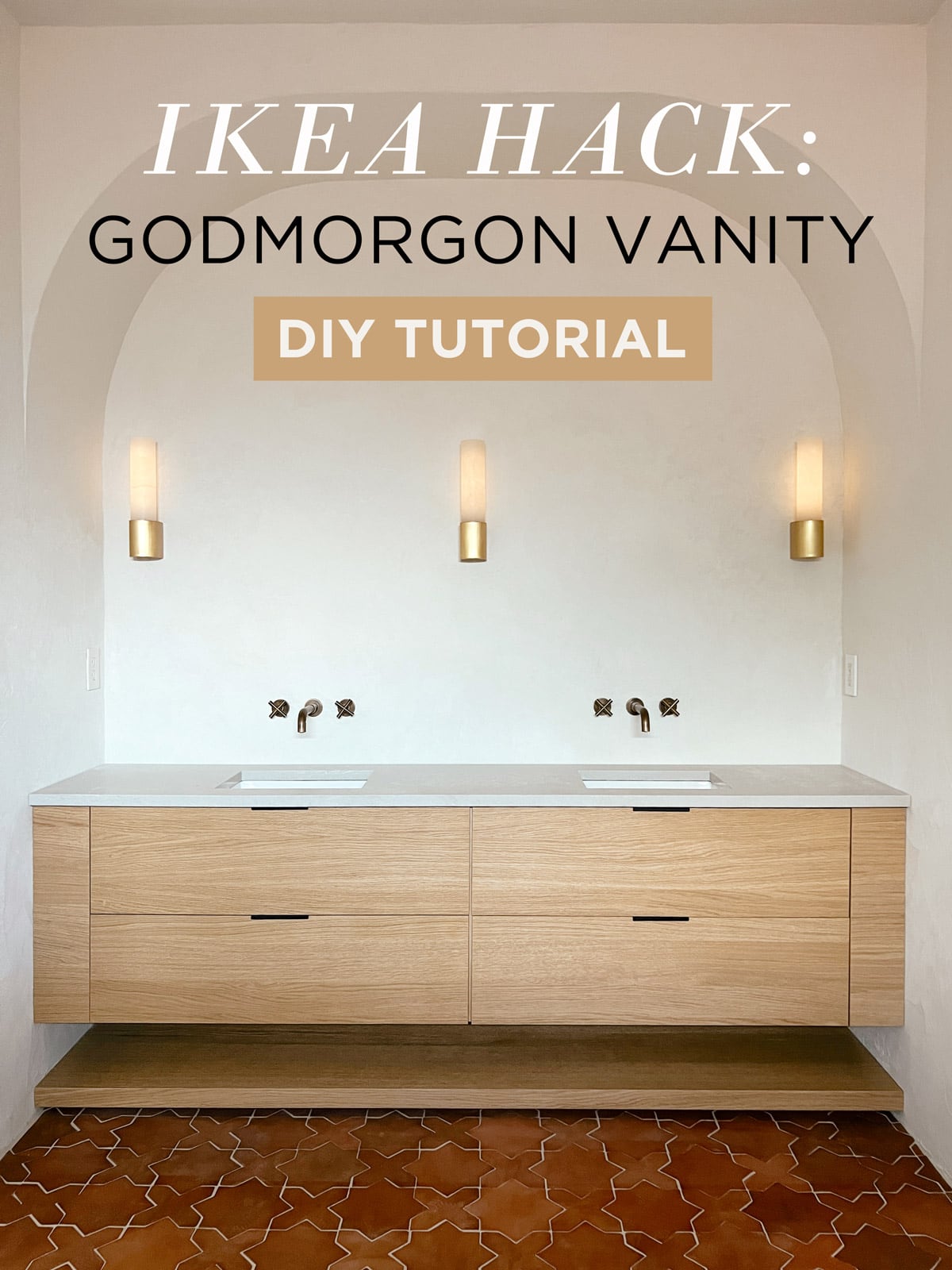 ikea hack custom godmorgon vanity diy tutorial