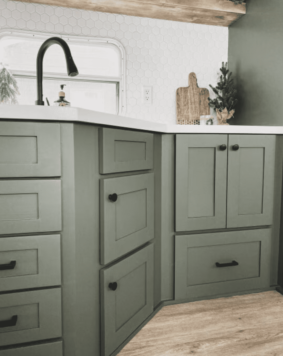 sherwin williams rosemary kitchen cabinets