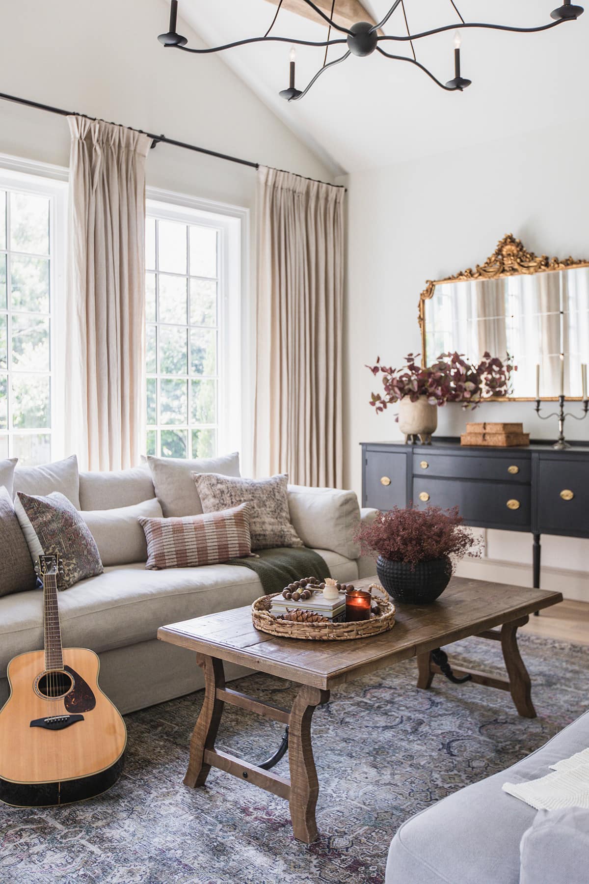 neutral fall living room