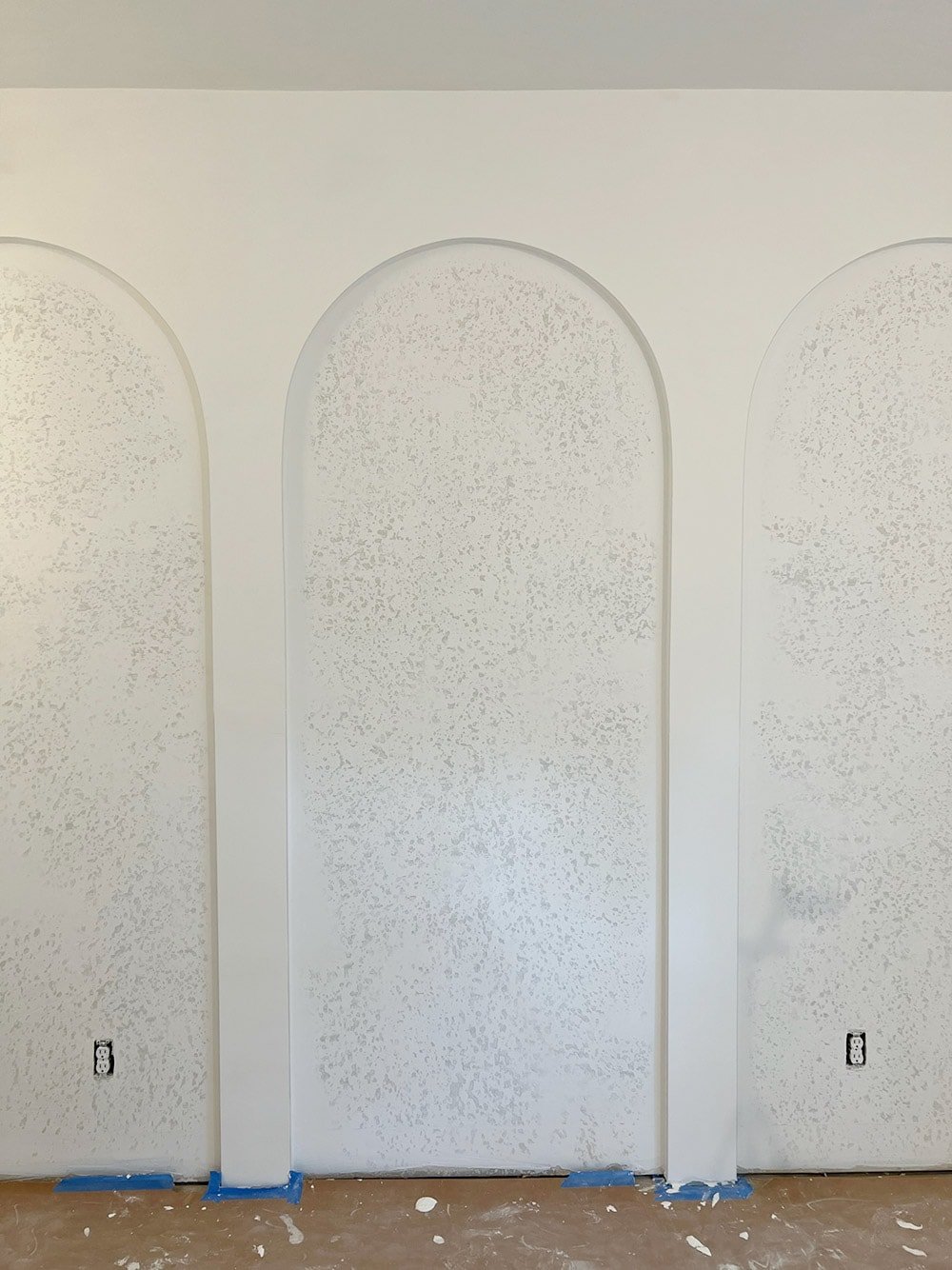 diy drywall arches and skim coating