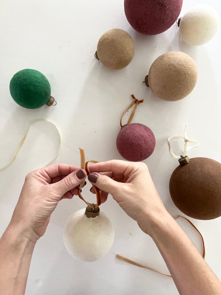 DIY Velvet Christmas Ornaments Jenna Sue Design