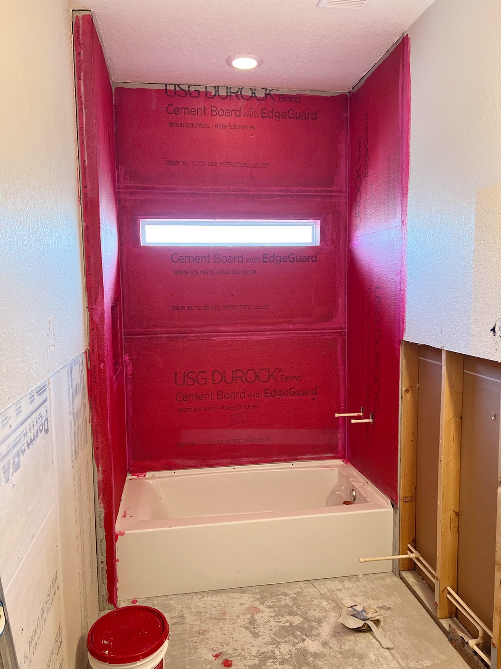 shower in progress with redgard