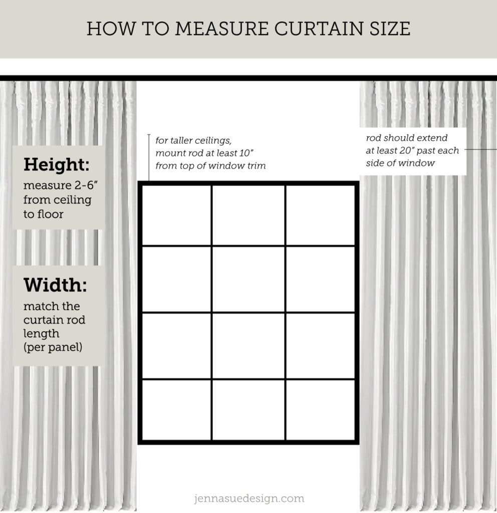 How to make windows look bigger with curtains and shades - Jenna Sue Design