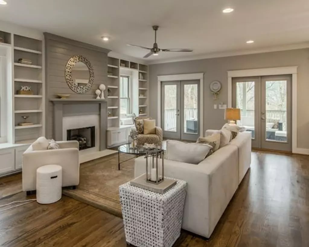 sherwin williams colonnade gray living room