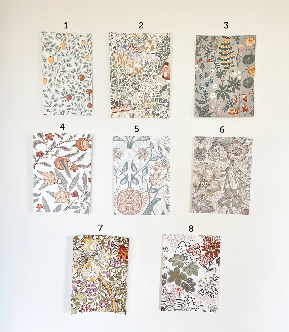 cottage wallpaper samples