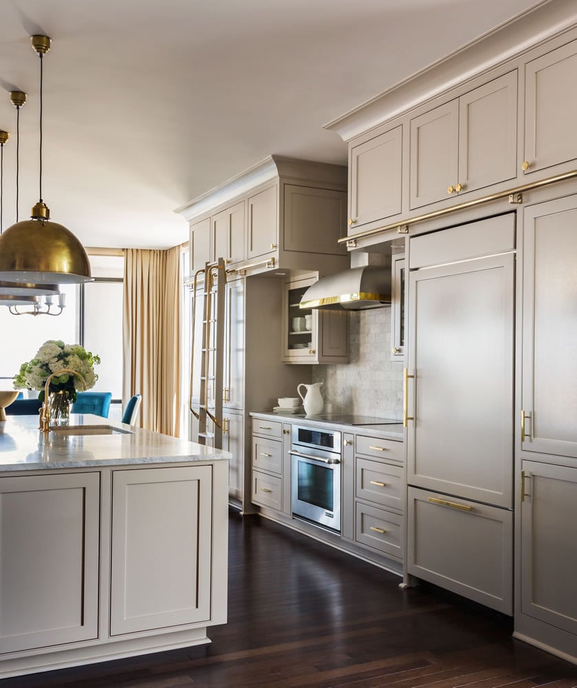 sherwin williams anew gray on kitchen cabinets