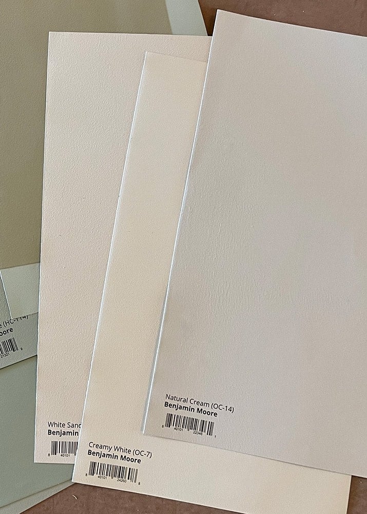 Benjamin moore natural cream samplize swatch