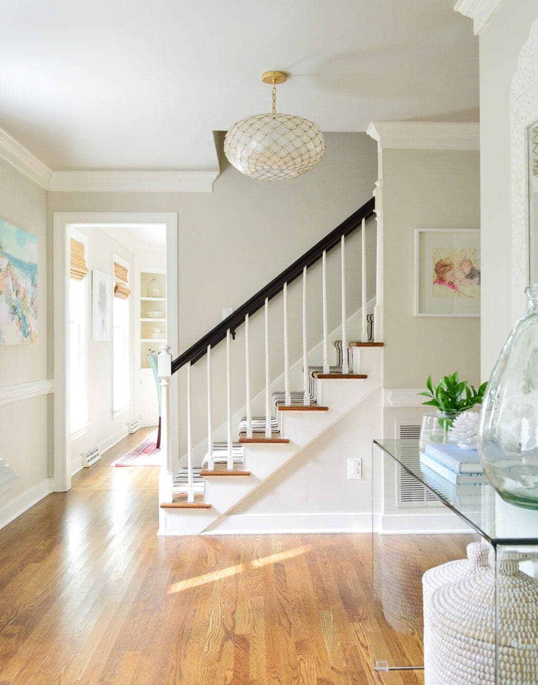 Benjamin moore edgecomb gray foyer walls