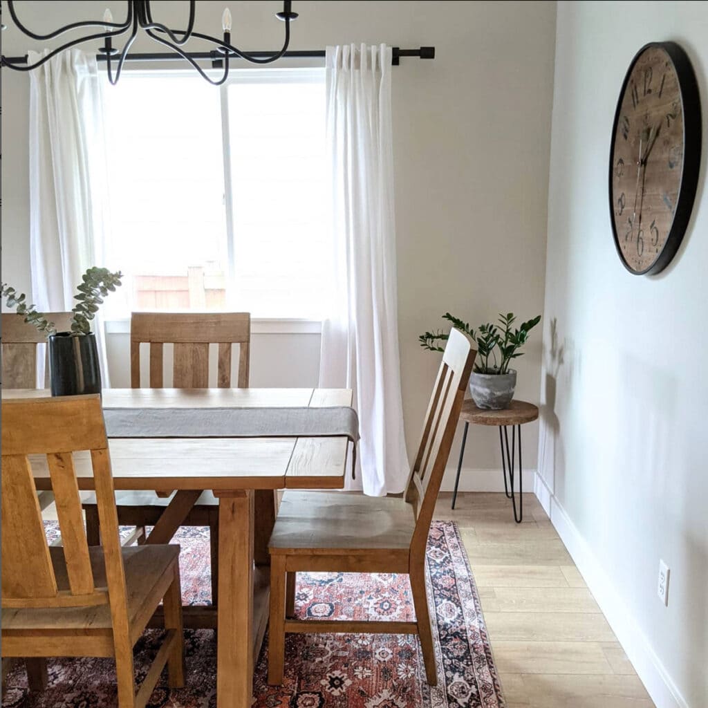 sherwin williams modern gray dining room