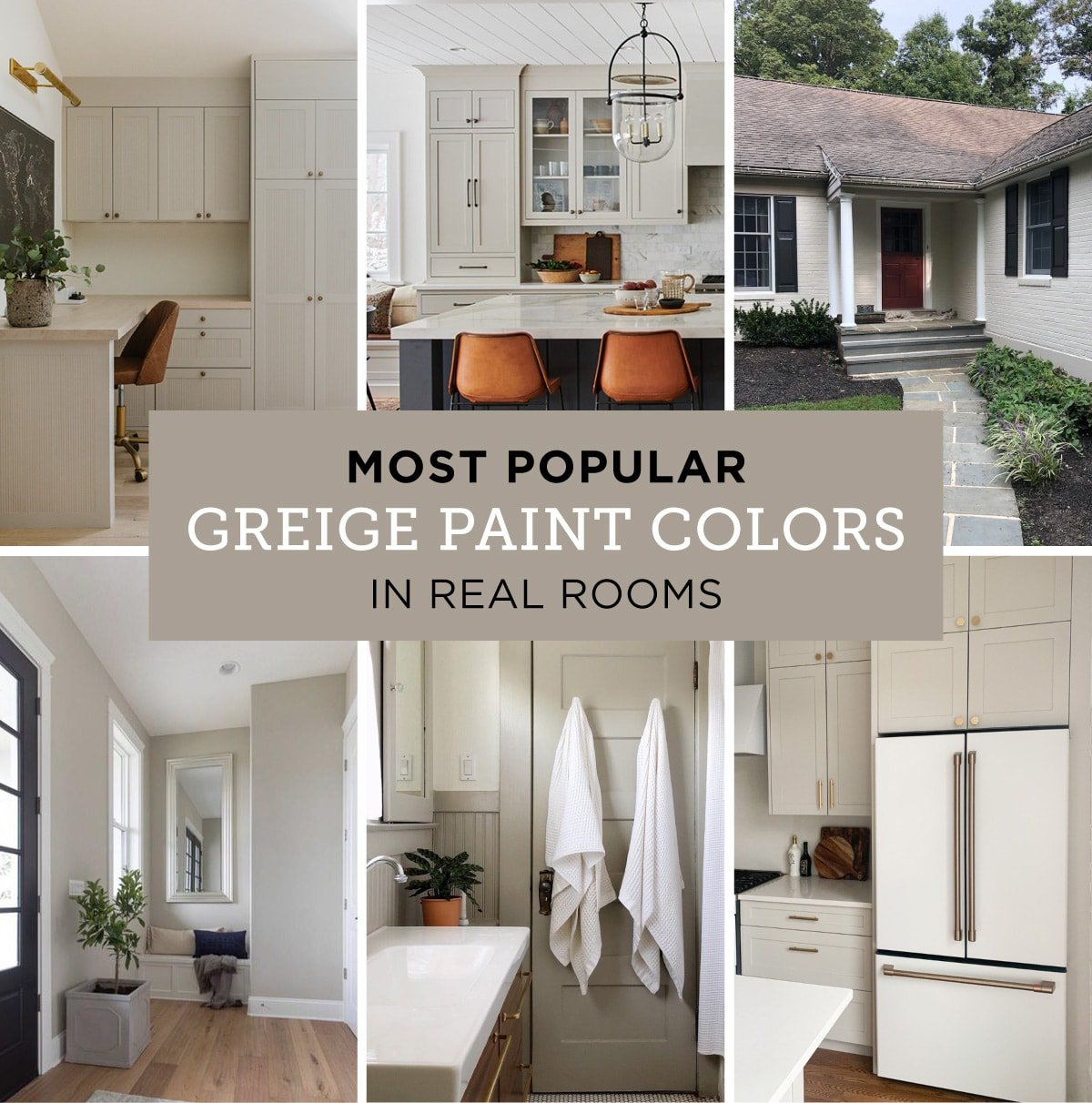 the most popular greige paint colors in real rooms
