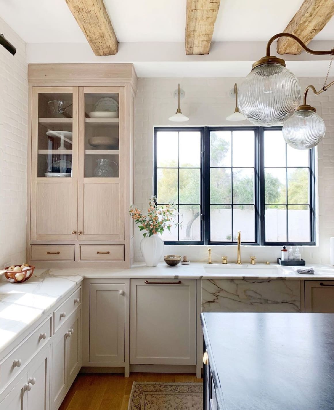 Benjamin moore natural cream kitchen cabinets