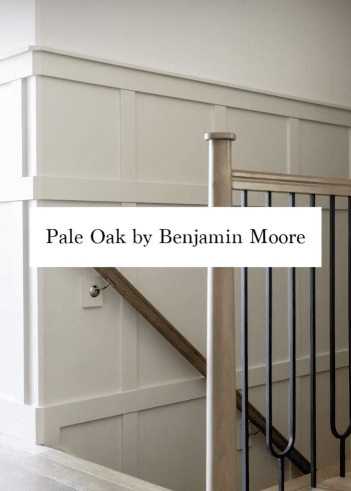 Benjamin moore pale oak wall molding