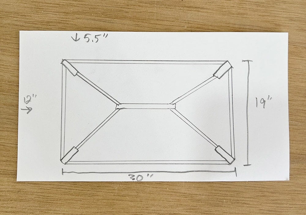 diy anthropologie henderson coffee table dupe diagram