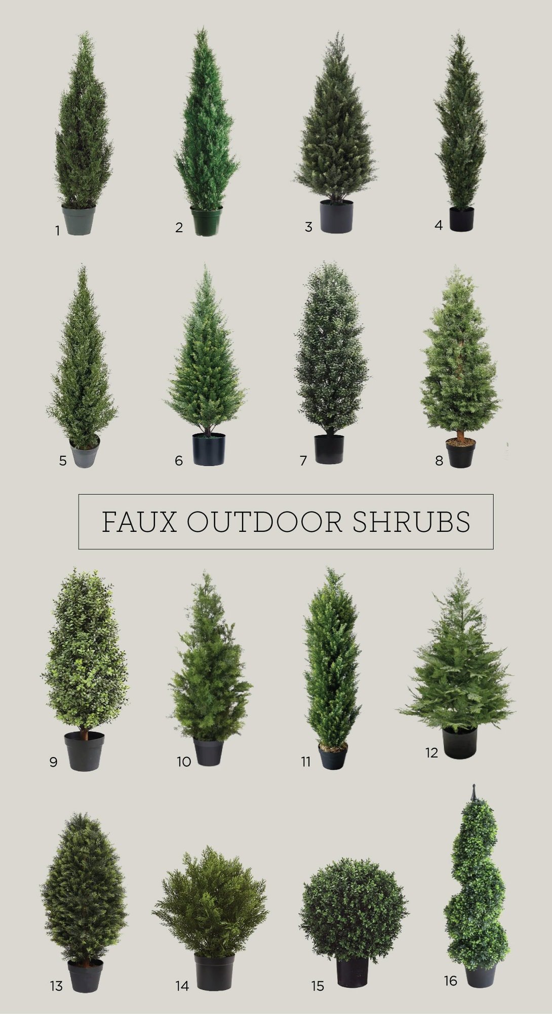 the best outdoor faux shrub and topiary roundup